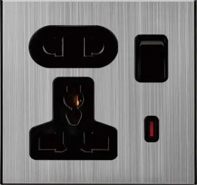 [322.12.05.03.07] بلاك كهرباء 13امبير أبو 5 مع المفتاح neon ٌ  KS15-016