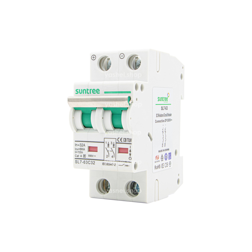 [324.11.12.63.01] SL7-63 63A 2P 220V قاطع كهرباء