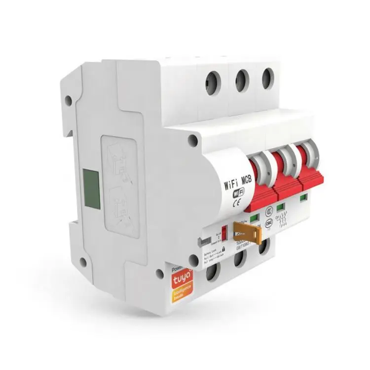 [324.13.07.03.32] Tuya WIFI 3P 80A 220V circuit breaker, overload, overvoltage, undervoltage protection, temp detection function, power monitoring, power leakage protection 2BT3P-80LM